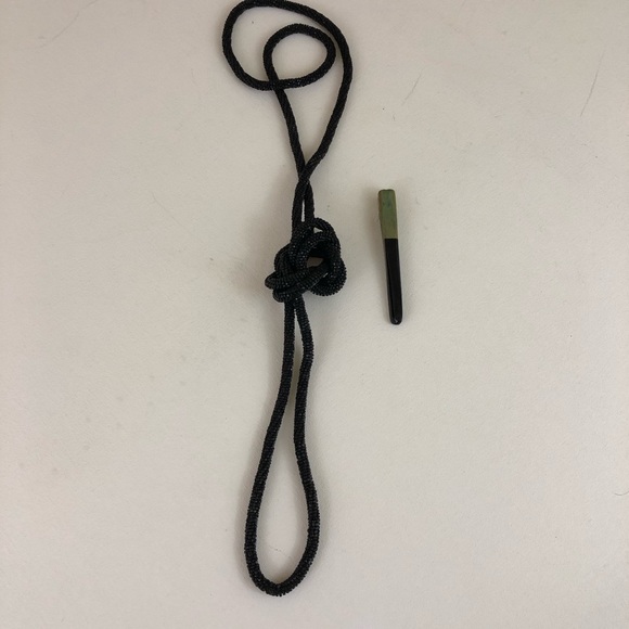 Antique Flapper Necklace and Cig Holder - Picture 1 of 3